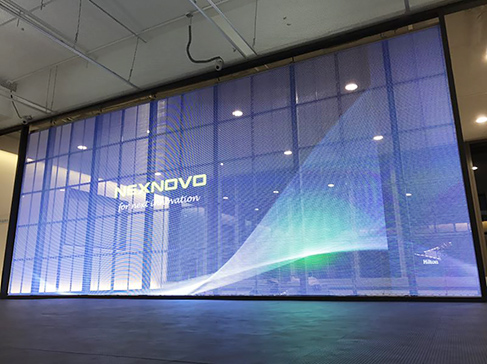 华通银行展厅LED透明屏项目