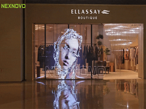 晶泓科技透明屏携手歌力思品牌女装，共赢新零售时代