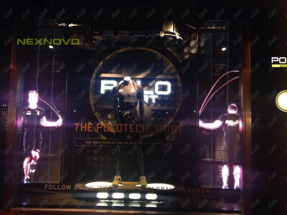纽约第五大道POLO品牌店玻璃LED显示屏(图1)