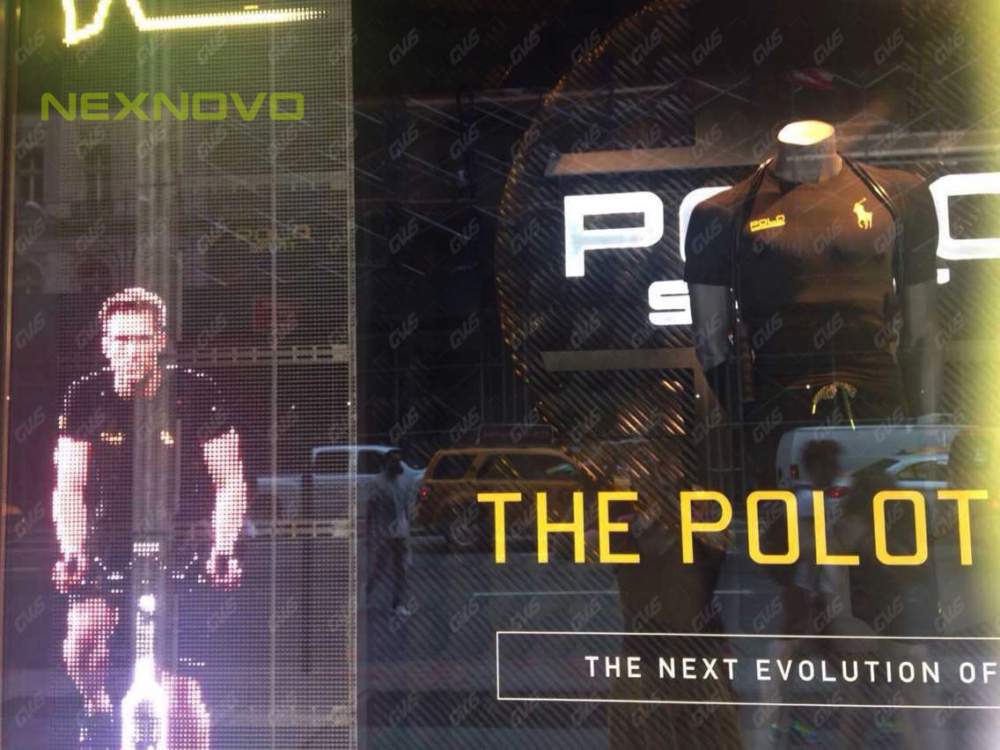 纽约第五大道POLO品牌店玻璃LED显示屏(图2)