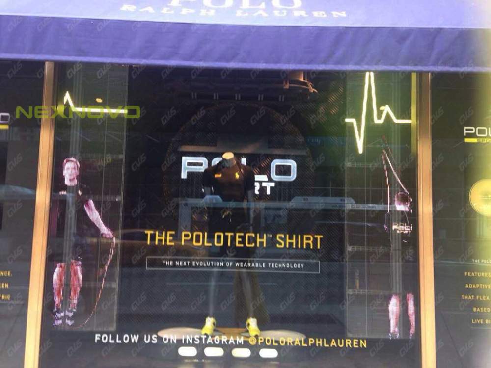 纽约第五大道POLO品牌店玻璃LED显示屏(图4)