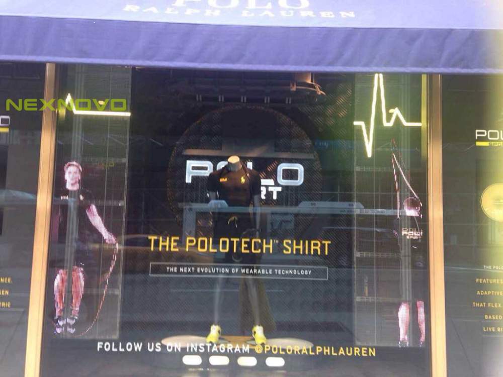纽约第五大道POLO品牌店玻璃LED显示屏(图5)