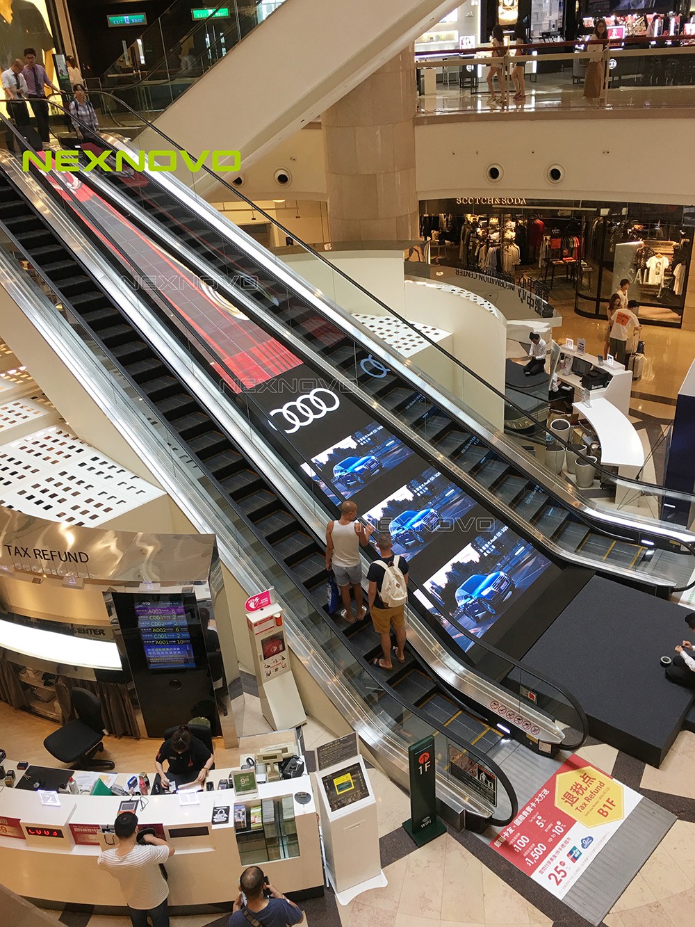 台北101商场透明LED显示屏项目(图4)