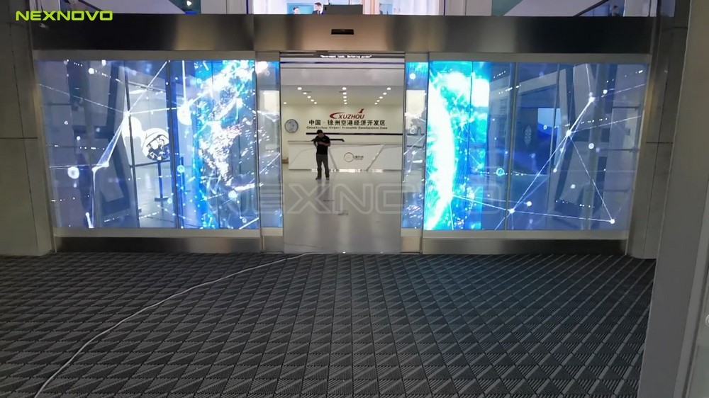 徐州空港开发区智慧展厅移动门项目(图1)