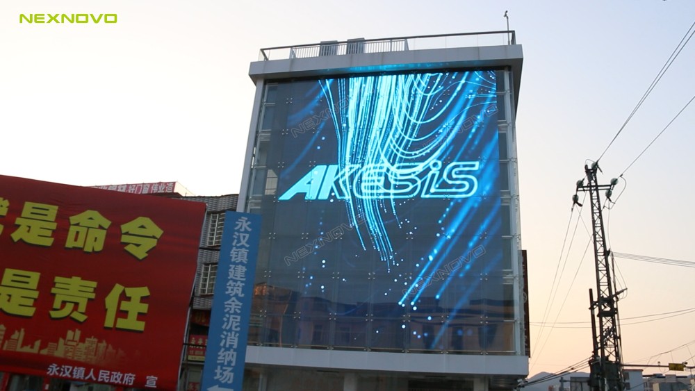 惠州龙门透明LED幕墙屏项目(图4)