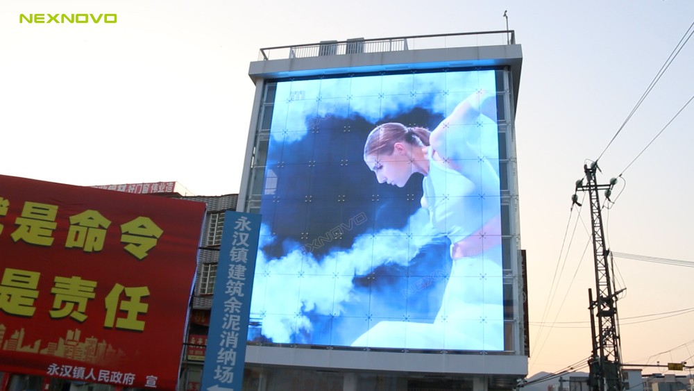 惠州龙门透明LED幕墙屏项目(图5)