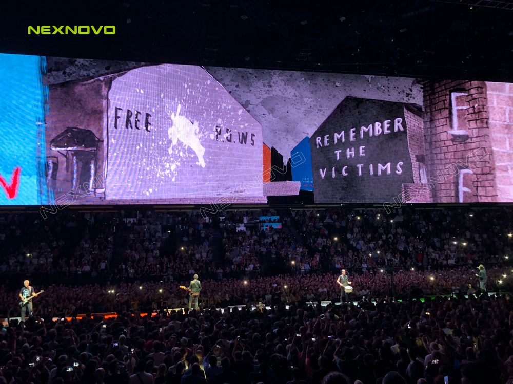世界顶级摇滚乐队U2巡回演唱会透明LED显示屏项目(图9)