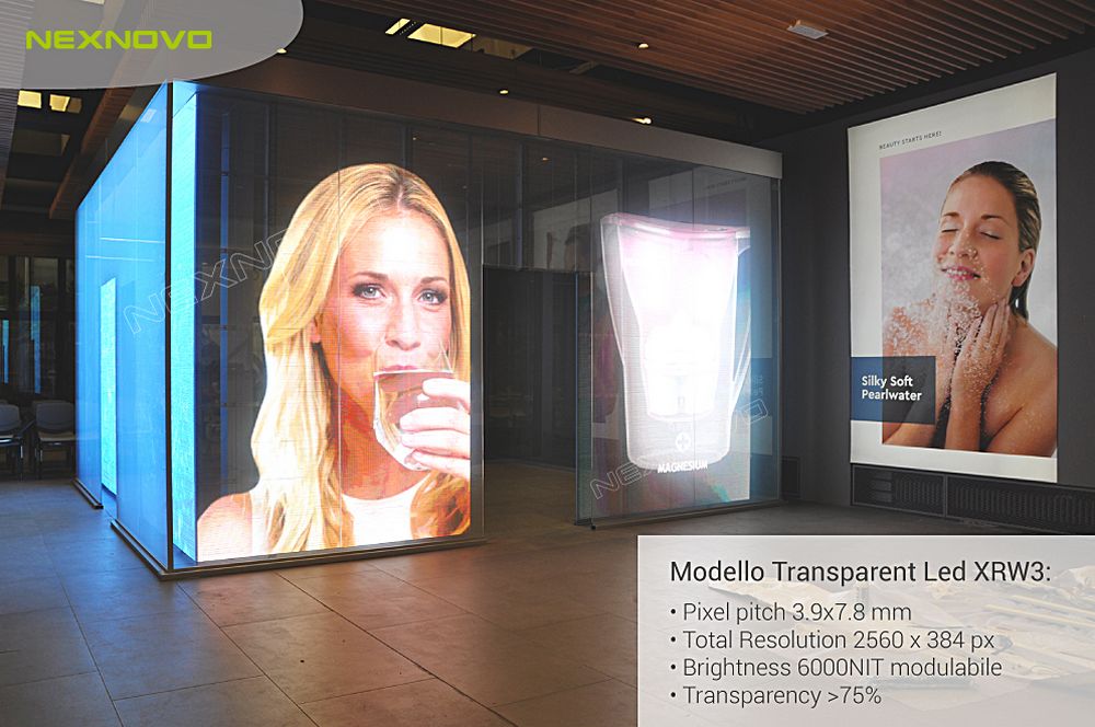意大利米兰LED玻璃房子透明屏项目(图3)