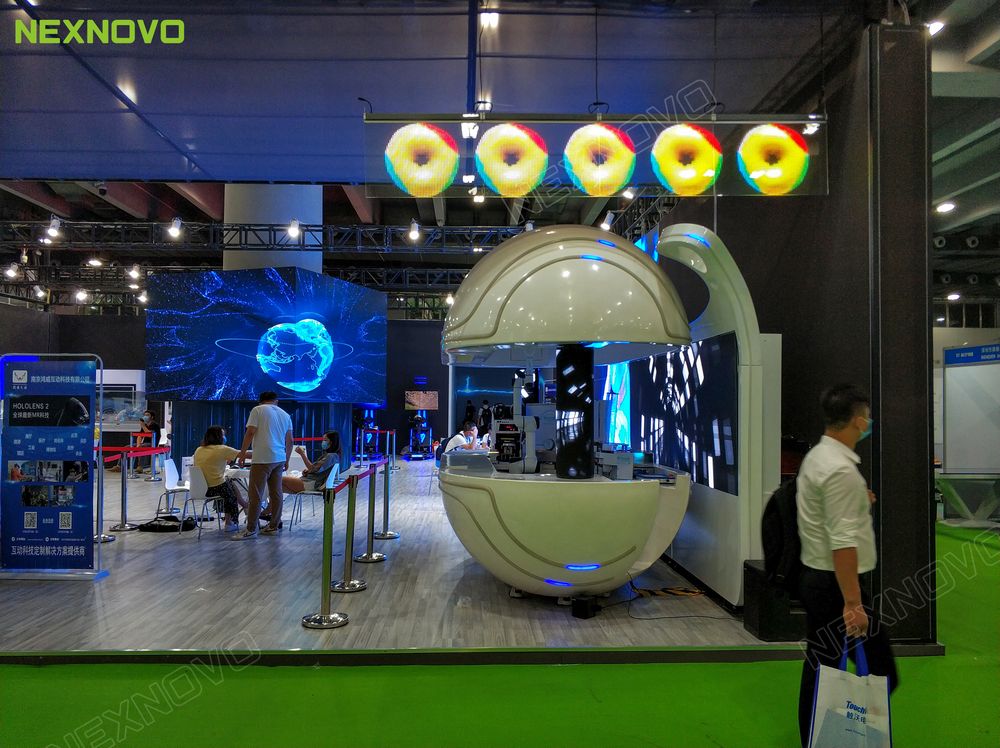 亚洲数字展览展示博览会NT睛屏系列LED玻璃导示屏项目(图3)