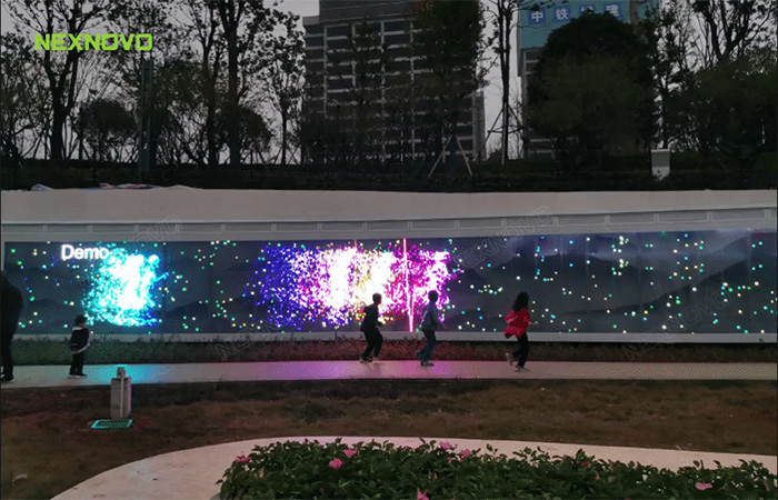 湖南衡阳中央公园LED透明跑道屏项目(图1)