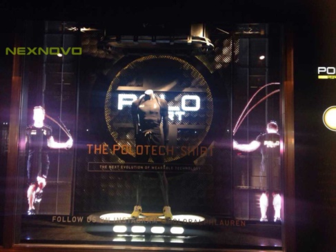 纽约第五大道POLO品牌店玻璃LED显示屏