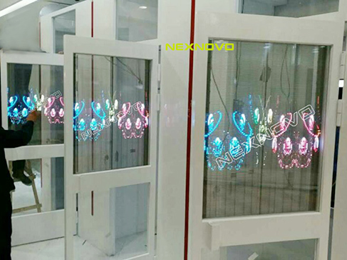 浙商银行服务厅LED透明屏