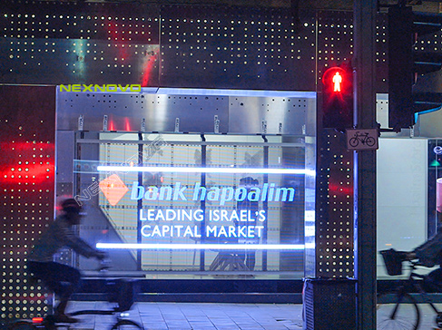 以色列Hapoalim银行透明LED显示屏项目
