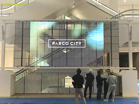 日本冲绳PARCO CITY商场LED透明屏项目