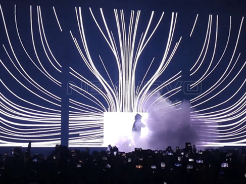 法国SOPRANO巡回演唱会透明LED显示屏项目