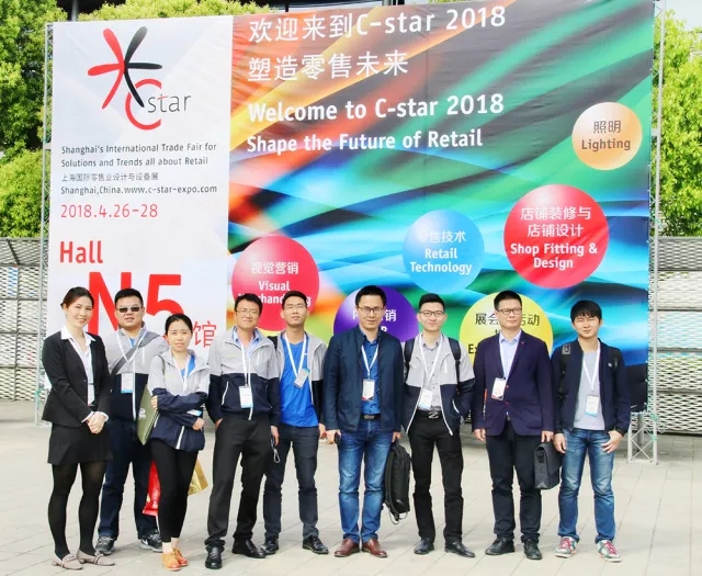 晶泓科技透明LED显示屏争艳C-star 2018上海国际零售展，取得理想效果完美落幕(图2)
