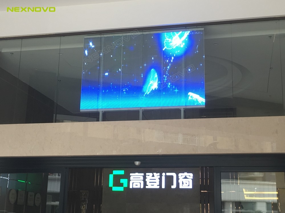 贵州汇悦湾门店透明LED显示屏项目(图5)