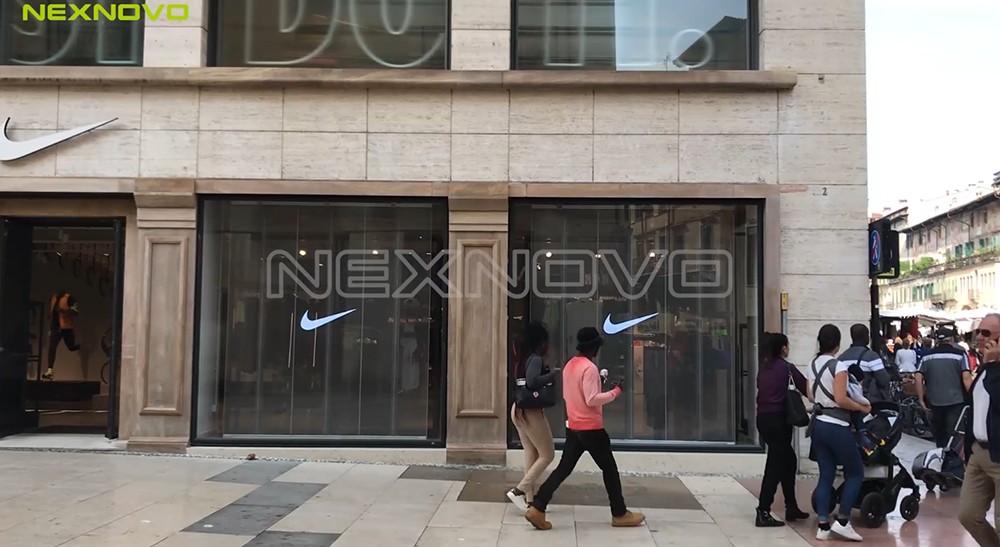 意大利NIKE耐克LED橱窗透明屏项目(图5)